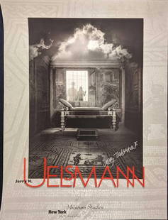 Signed Jerry Uelsmann Museum Studies Art Show Poster: Vintage Signed Jerry Uelsmann &#34;Museum Studies&#34; Art Show Poster. Was held at the Witkin Gallery. The poster is signed with a silver marker on the bottom right. The poster is approx 18 1/2&#34;