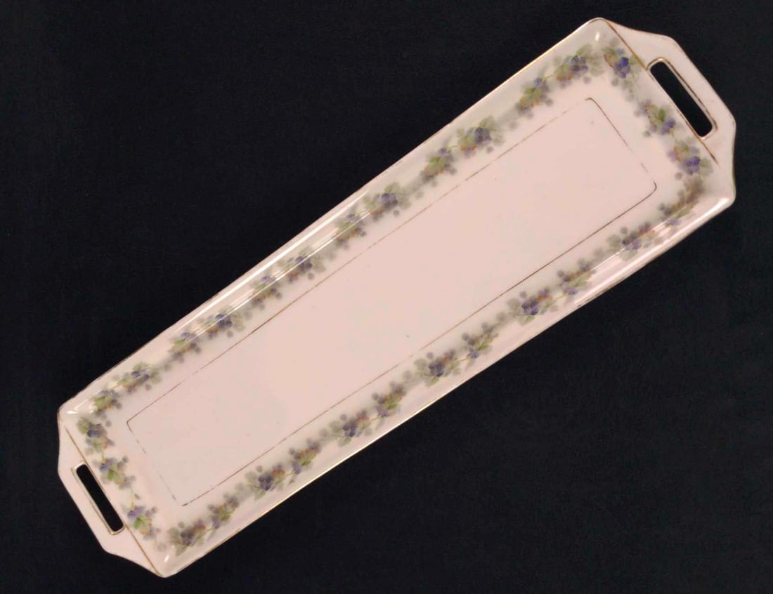 Vintage German Porcelain Serving Tray Grapevine (1 of 6)