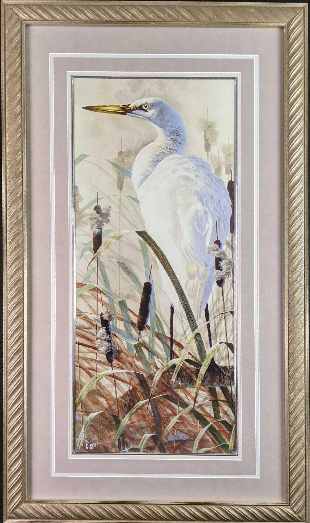 Framed Limited Edition Graceful Egret Robert Binks (1 of 7)