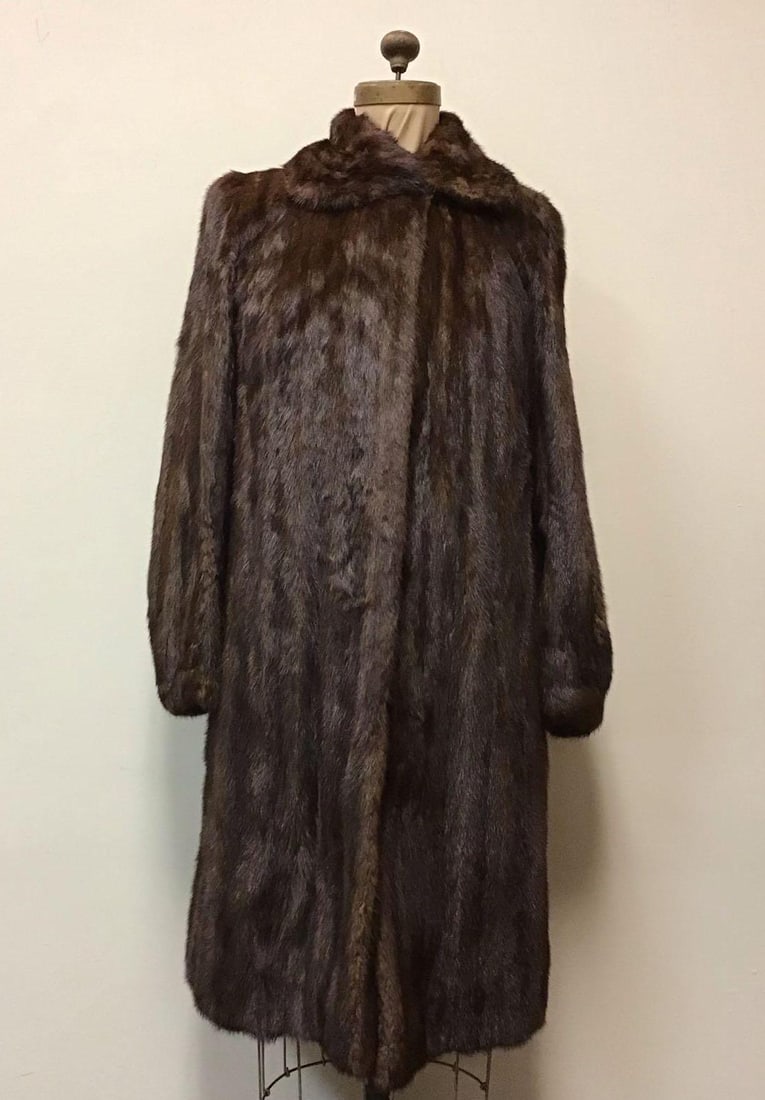 Mahogany MInk Fur Coat Jacket Vintage Fashion (1 of 8)
