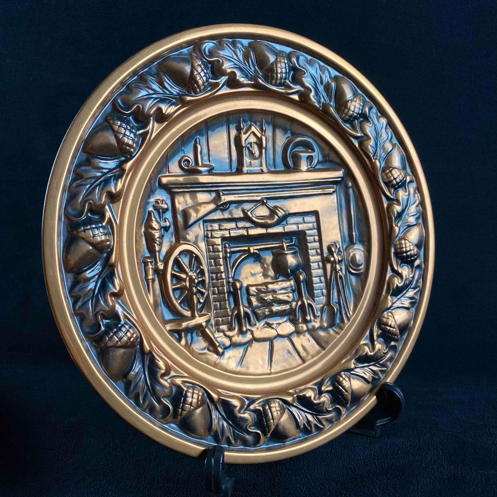 10.5" Decorative Copper Plate (1 of 3)