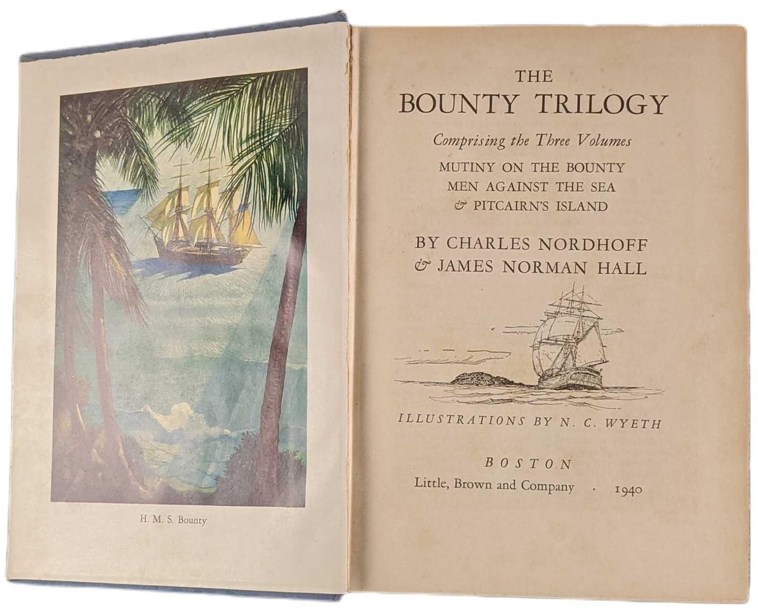 The Bounty Trilogy By Charles Nordhoff & James Norman Hall (1 of 8)