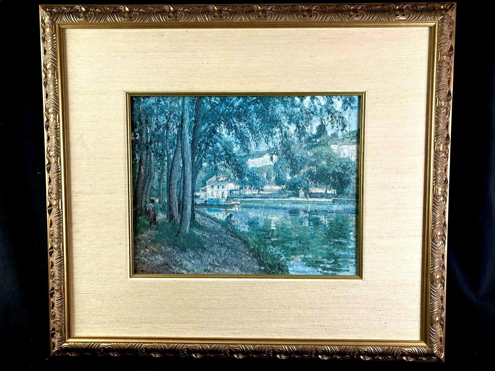 Large House and Fisherman Print (1 of 4)