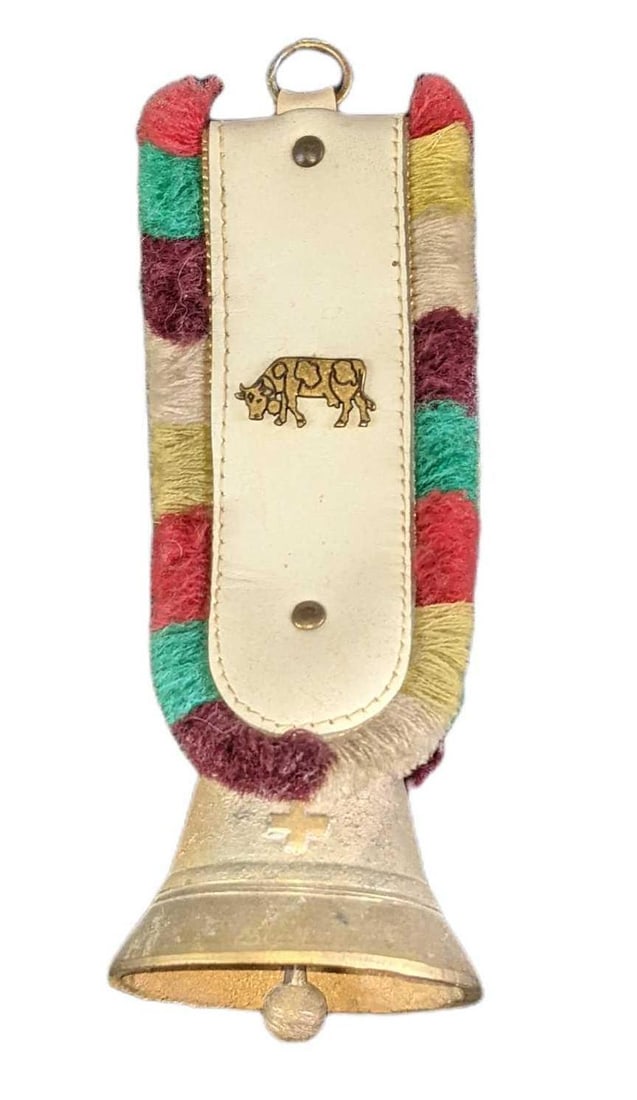 Vintage Swiss Hanging Brass Cow Bell (1 of 7)