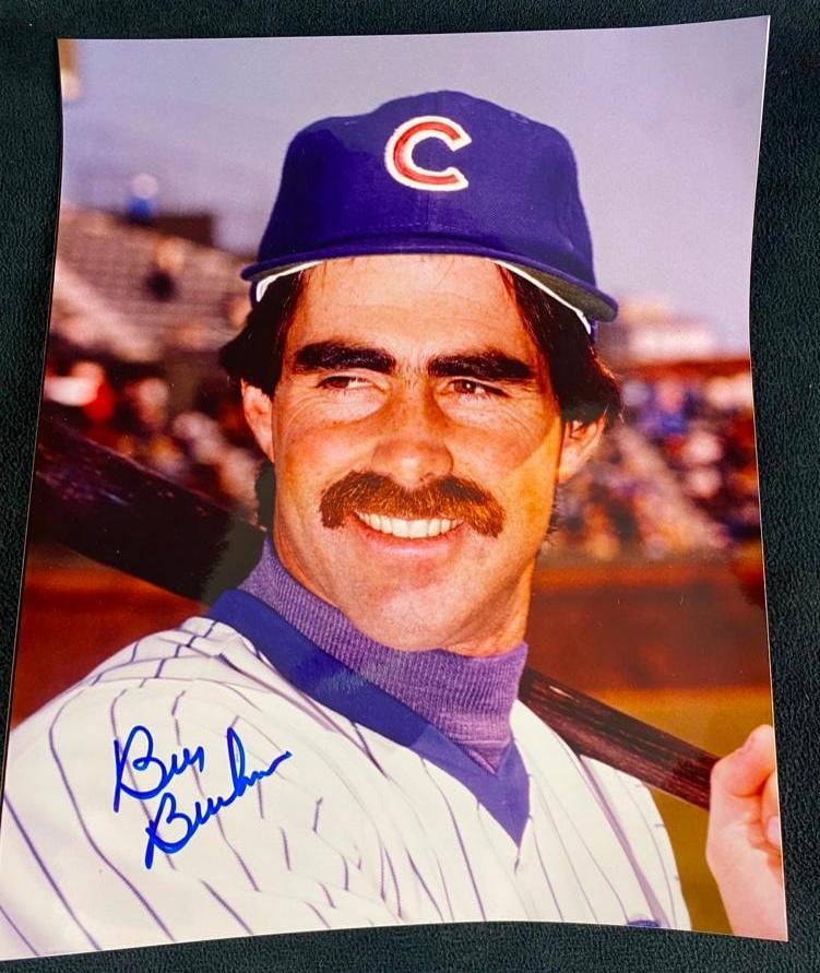 Autographed Bill Buckner Baseball Photograph (1 of 3)