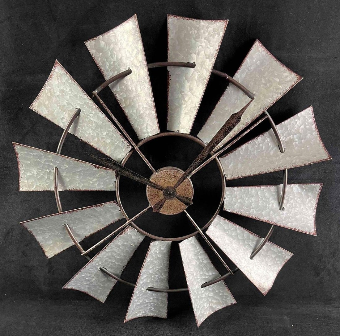 Metal Windmill Clock (1 of 6)