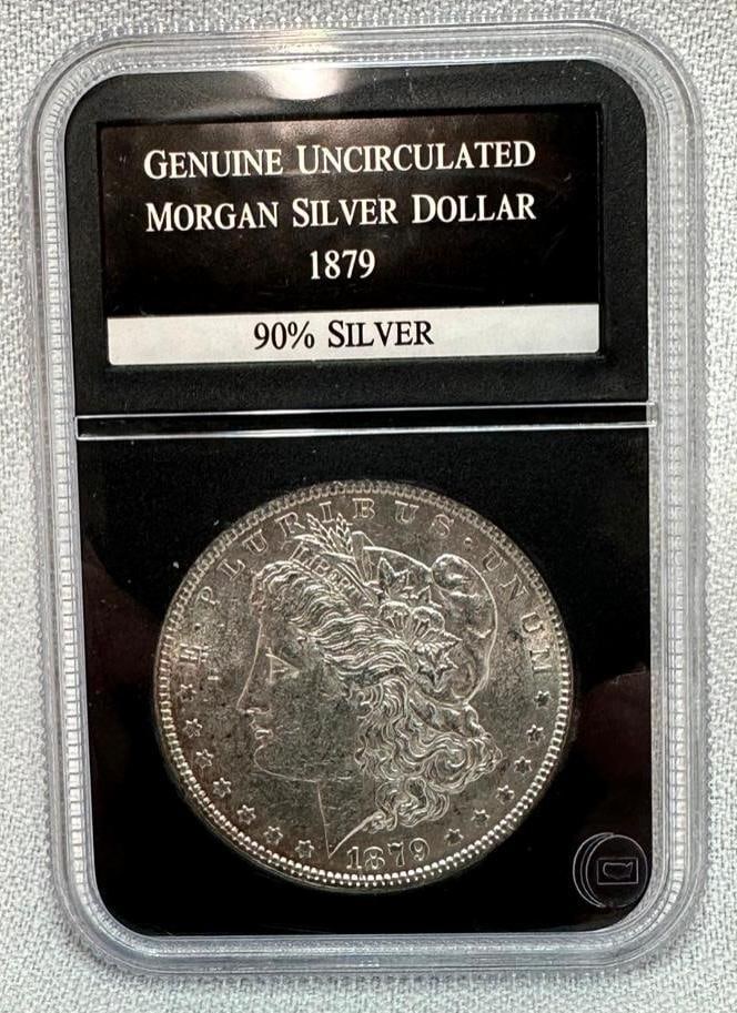 1879 P Morgan Silver Dollar Uncirculated (1 of 2)