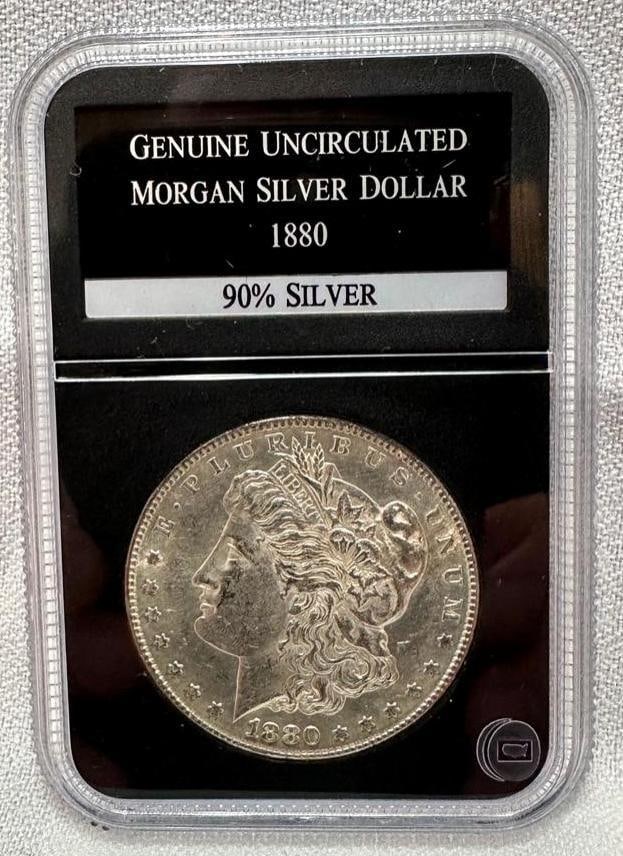 1880 S Morgan Silver Dollar Uncirculated (1 of 2)