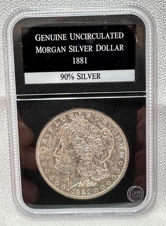 1881 O Morgan Silver Dollar Uncirculated (1 of 2)