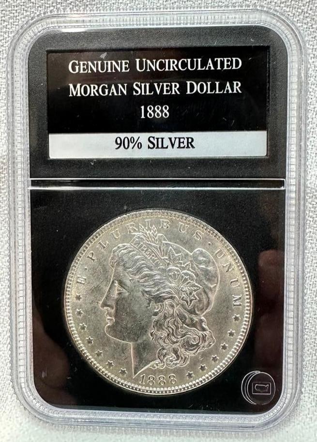1888 P Morgan Silver Dollar Uncirculated (1 of 2)