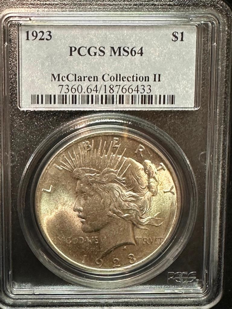 1923 P Silver Peace Dollar - McClaren II - MS64 (1 of 2)