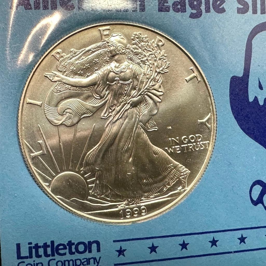 1999 US Mint Silver Eagle (1 of 2)
