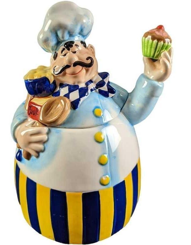 Big Lead Pastry Chef Ceramic Cookie Jar (1 of 10)