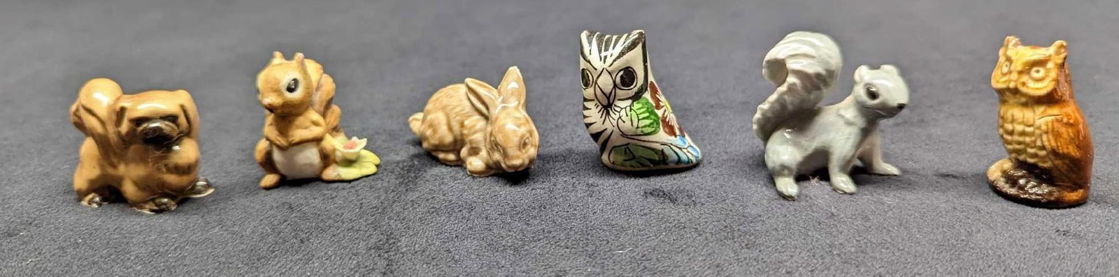 Six Vintage Ceramic Animal Figurines (1 of 8)