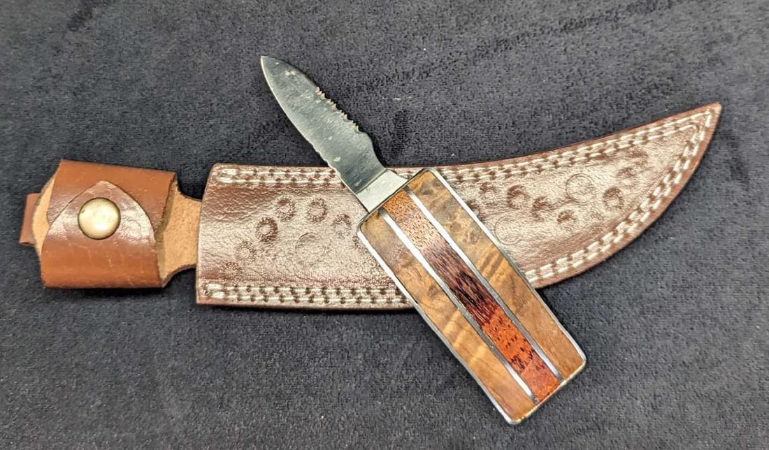 Master Cutlery Dan Valois Belt Knife With Sheath Auction