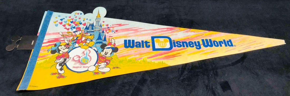 Vintage 20 Magical Years Walt Disney World Pennant Flag 1991 (1 of 11)