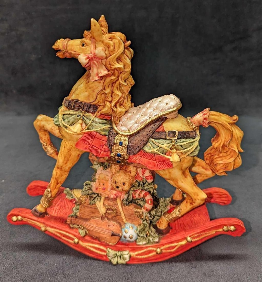Windsor Collection Christmas Rocking Horse Music Box (1 of 7)