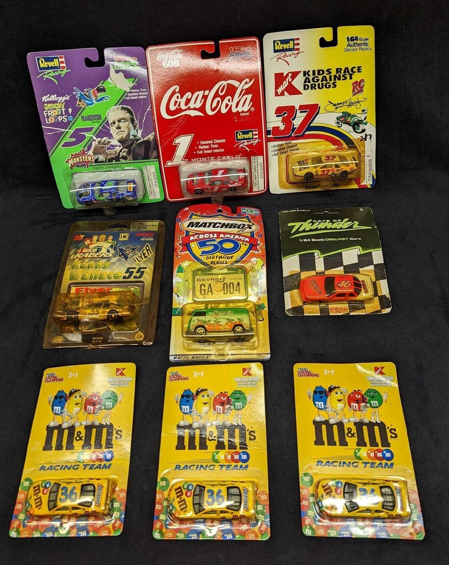 9 Die Cast Coca Cola Monster M&M Cars (1 of 7)