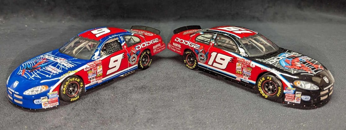 2 Die Cast Casey Atwood & Bill Elliott Spider-Man Cars (1 of 9)