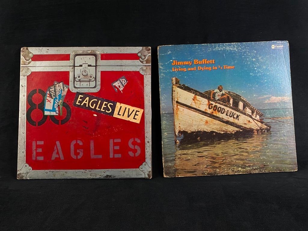 Lot of Two Records, Jimmy Buffet & Eagles (1 of 10)