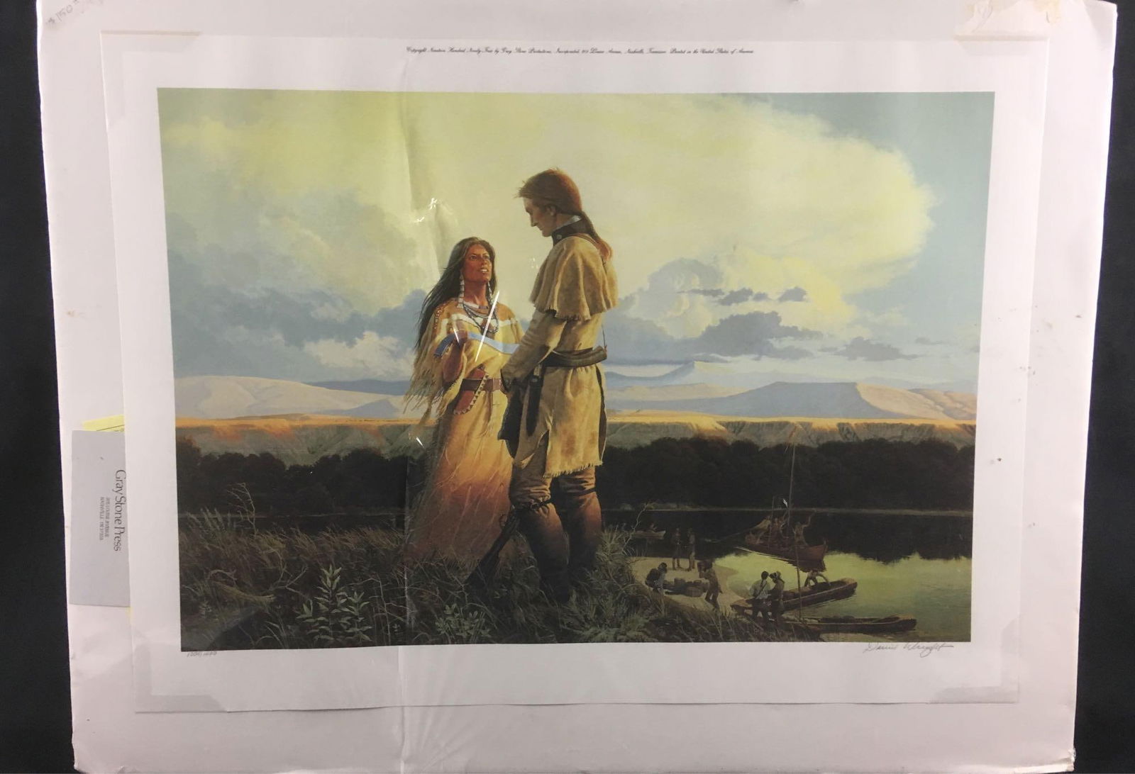 Signed and Numbered Print The Blue Belt by David Wright: Signed and Numbered Print The Blue Belt by David Wright; this print, original by David Wright was produced by Grey Stone Press in 1994. It is signed by the artist and is numbered 1354/1400. It is in e