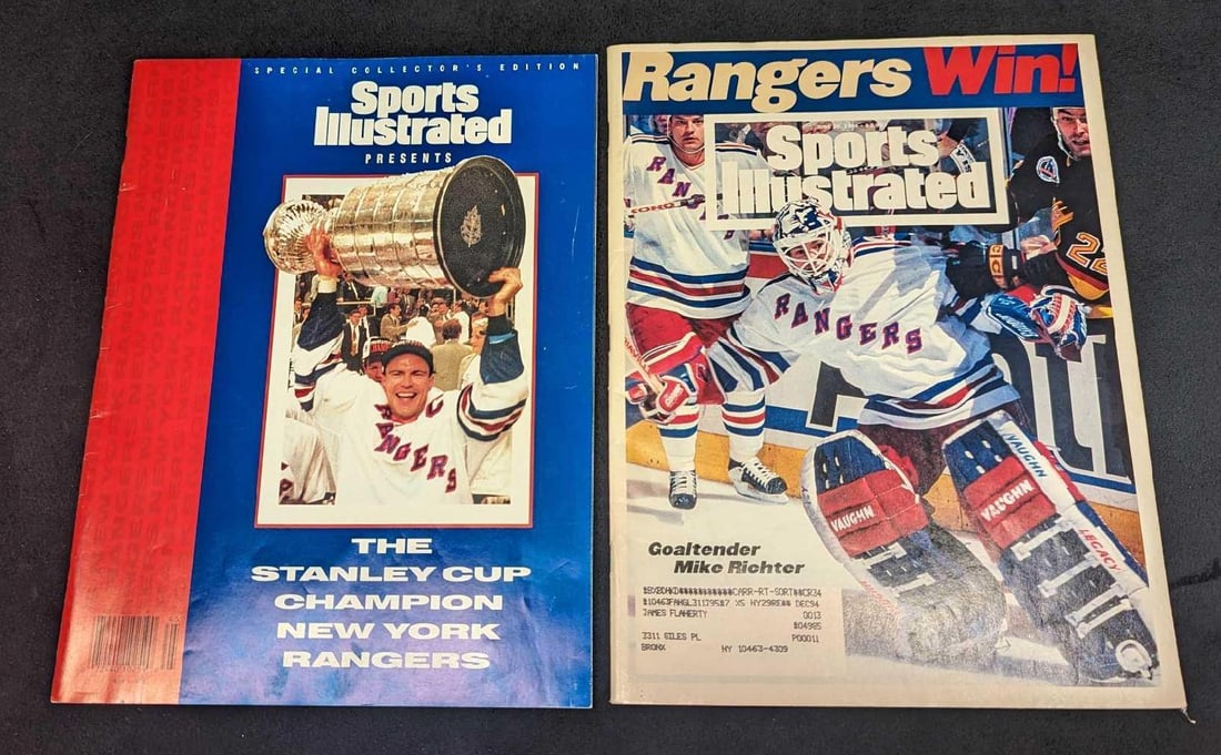 2 Sports Illustrated New York Rangers Hockey Magazines (1 of 5)