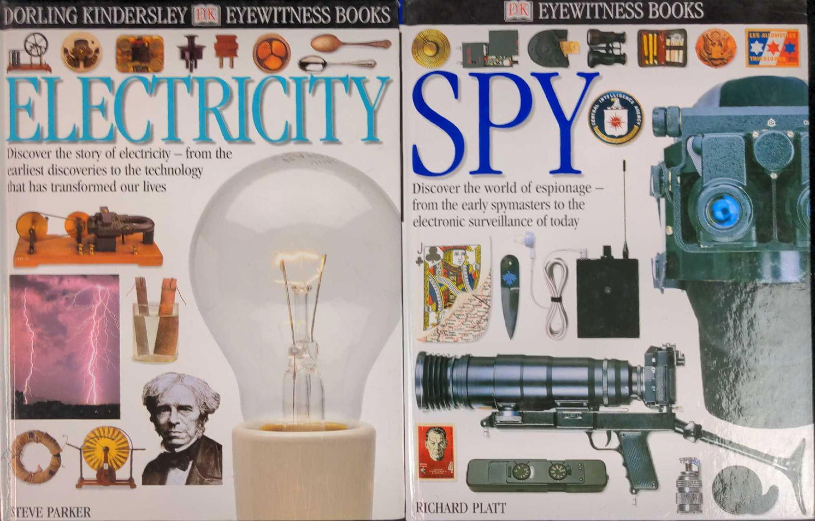 Eyewitness Books Electricity And Spy Hardcover Books (1 of 10)