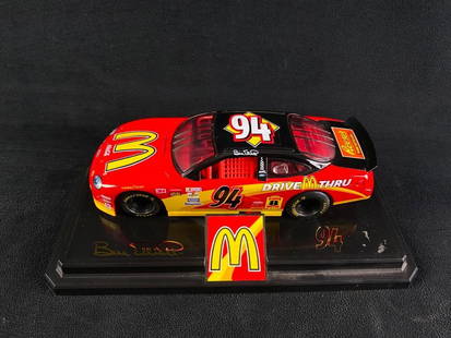 Bill Elliott Racing Champions Model Car (2000): Bill Elliott Racing Champions Model Car (2000) Number 94 Bill Elliott model McDonalds car by Racing Champions. This is a high quality scale model of his 2000 NASCAR series Ford Taurus racecar in the