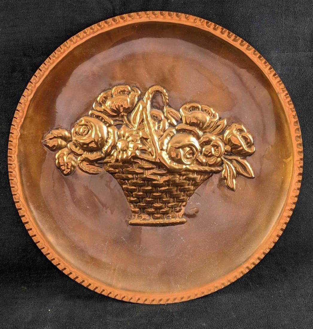 Decorative Copper Plate Made in Italy (1 of 6)