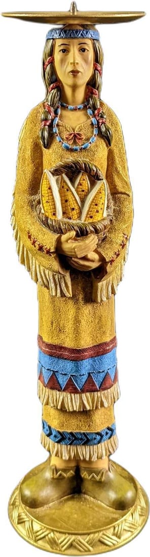 A.I. Root Company Native American Girl Candle Holder (1 of 6)