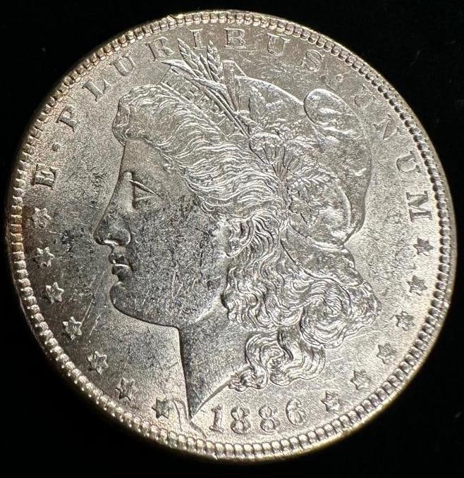 1886 P Morgan Silver Dollar (1 of 2)