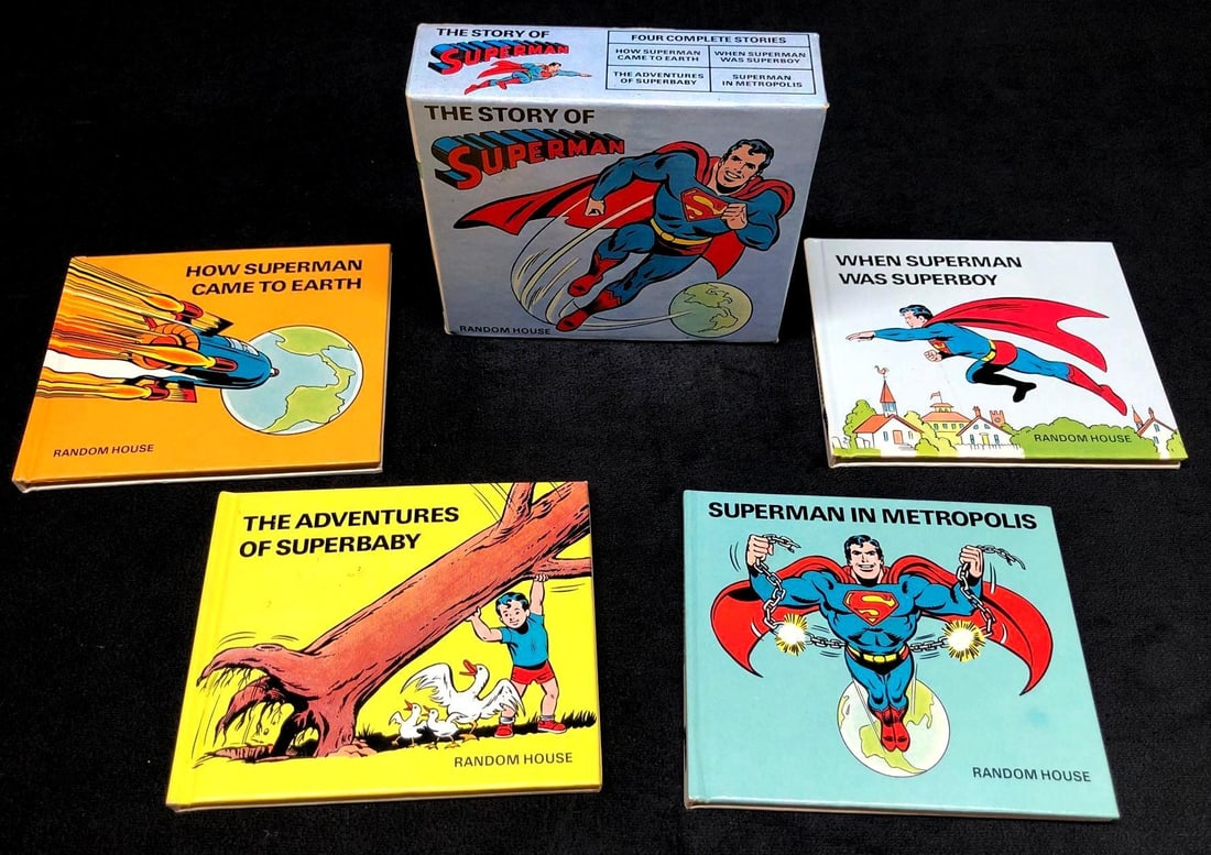 Vintage "The Story of Superman" DC Comics Book Set (1 of 4)
