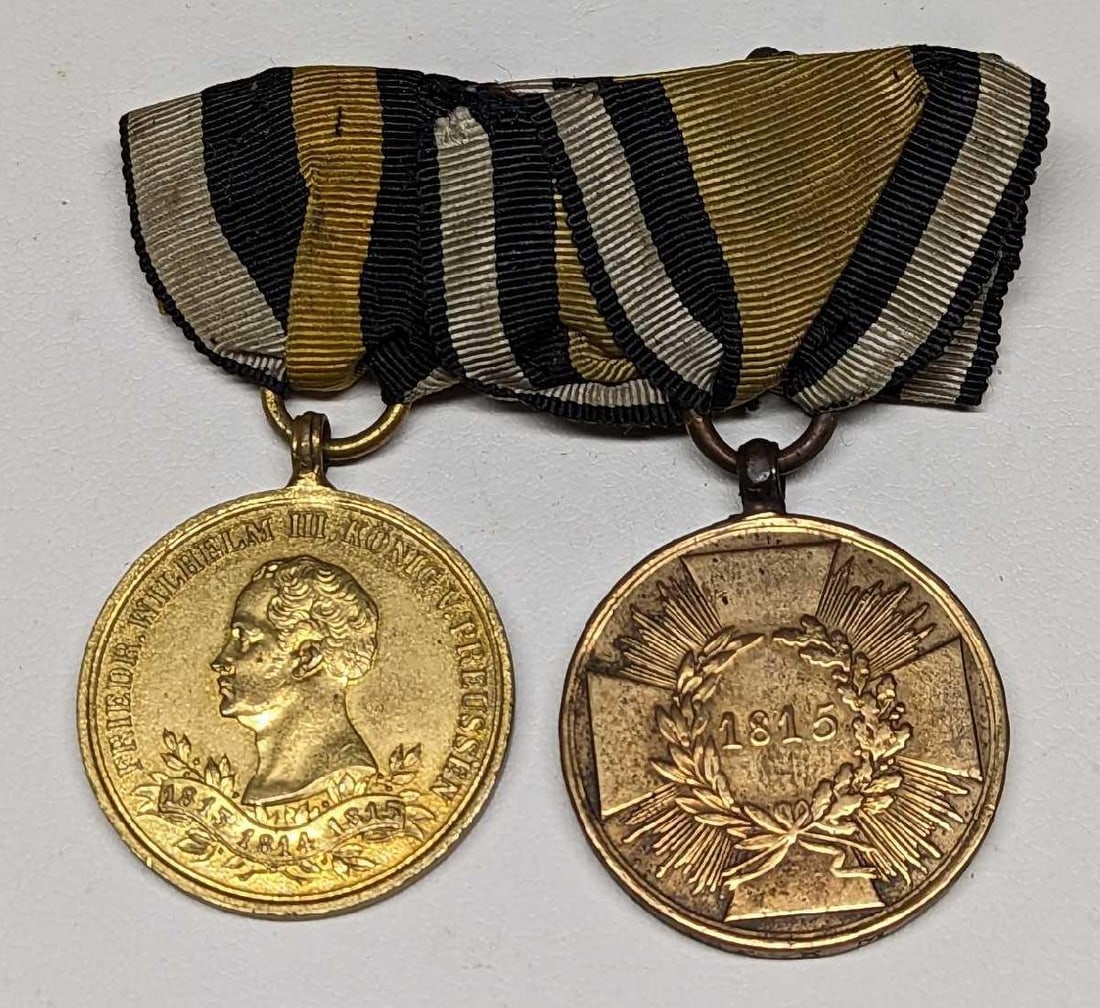 2 Bronze Prussia  Napoleonic Wars Medals (1 of 7)