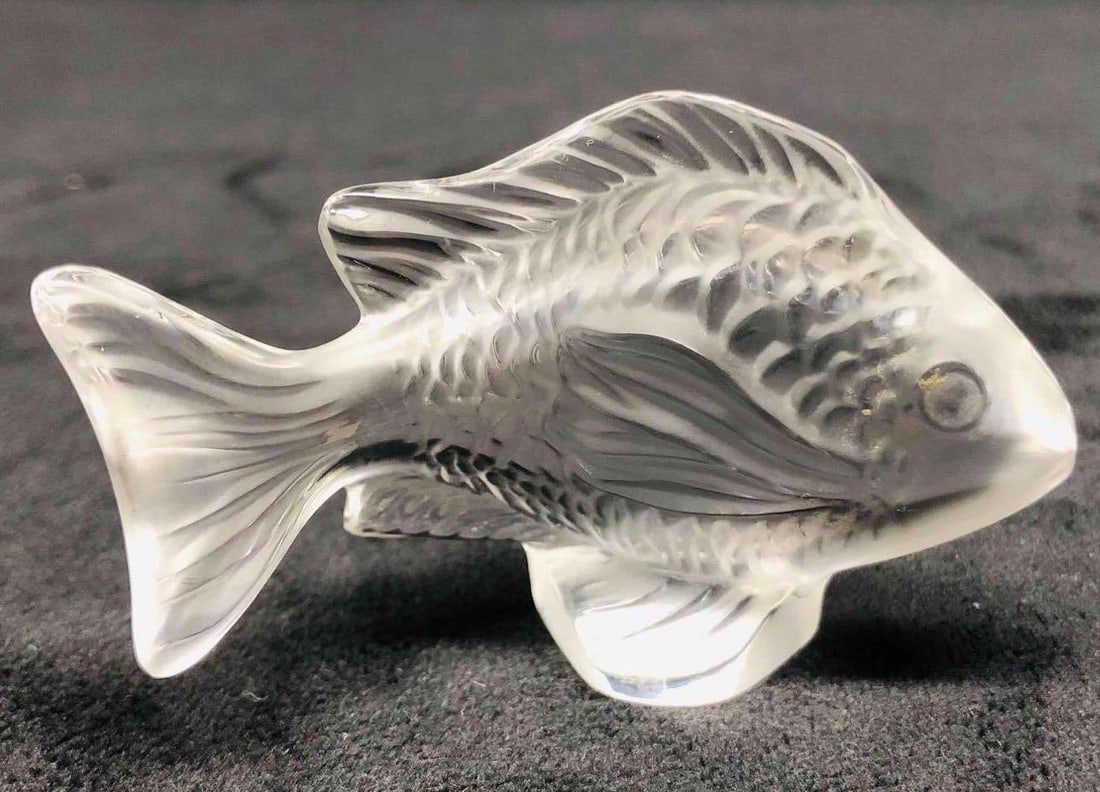 Lalique Clear Signed Damsel Fish (1 of 9)
