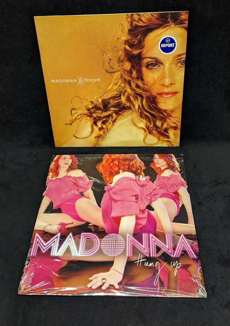 Madonna Frozen MIx & Hung Up Remix LPs: Madonna Frozen MIx & Hung Up Remix LPs. This lot contains: (1) Madonna -Frozen Mix LP. This was released by Warner Bros Records in 1998. (1) Madonna - Hung Up Double LP Remixes. This was released 