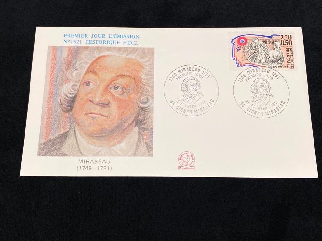 1989 French Revolution First Day Covers - Mirabeau (1 of 3)