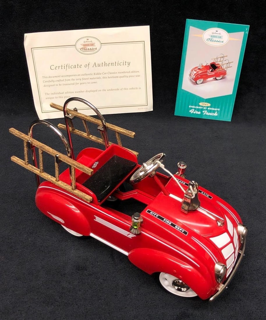 Vtg Kiddie Car Classics 1941 Steelcraft Fire Truck