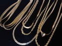 Mixed lot of 6 Gold Plated Chains