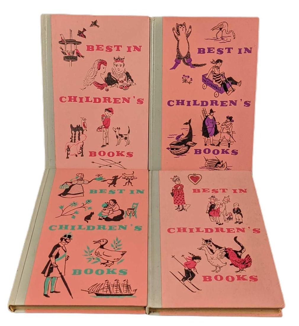 Vintage Best In Childrens Hardcover Books Puss In Boots: This lot includes four hardcover books published in 1959-1960 by Doubleday Books (New York). There are such stories like The Puss In Boots, Uncle Billy Possum, With Dorothy In Oz, and more. Books are