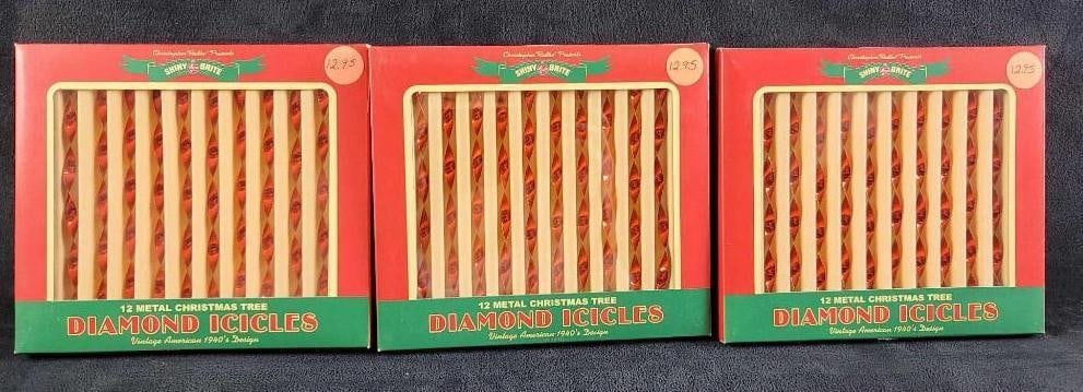 Shiny Brite Christmas Tree Ornaments Mini Icicles DD (1 of 5)
