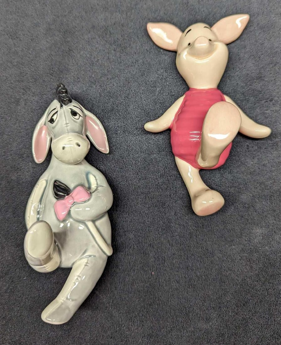 Vintage Ceramic Disney Piglet & Eeyore Wall Art (1 of 6)