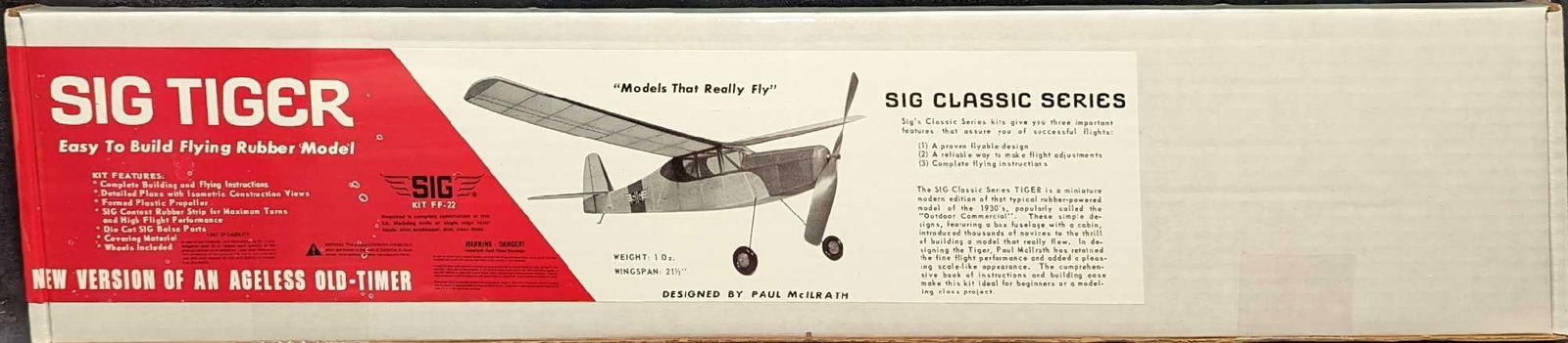 Sealed Sig Tiger Flying Rubber Model (1 of 4)
