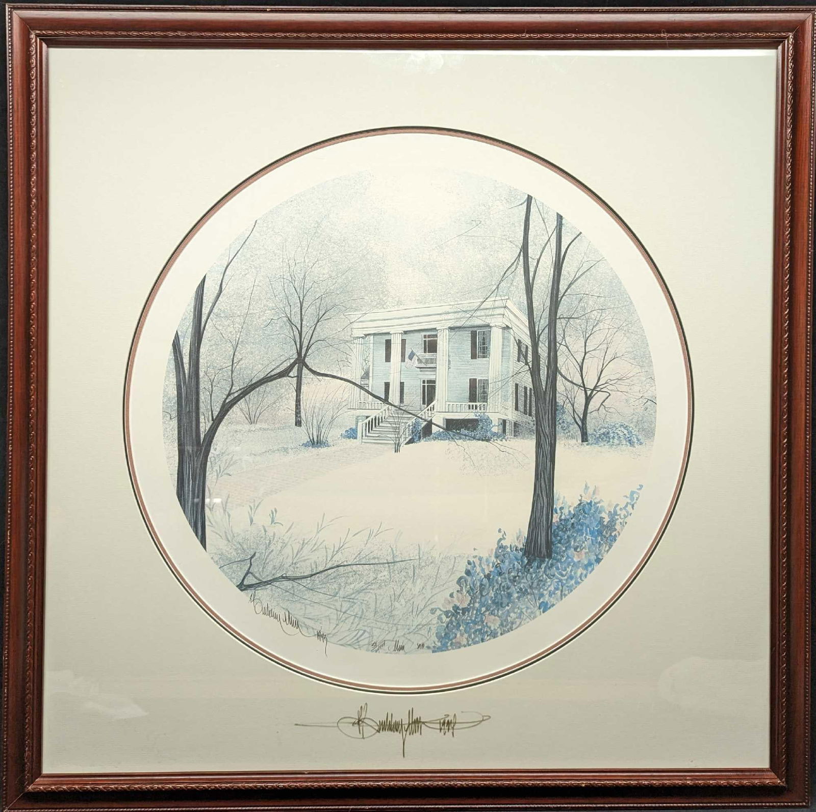 Framed P. Buckley Moss The General's Mansion Print (1 of 7)
