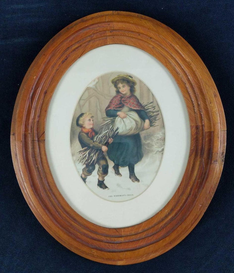 Framed Woodman's Child Woman Boy Print (1 of 5)