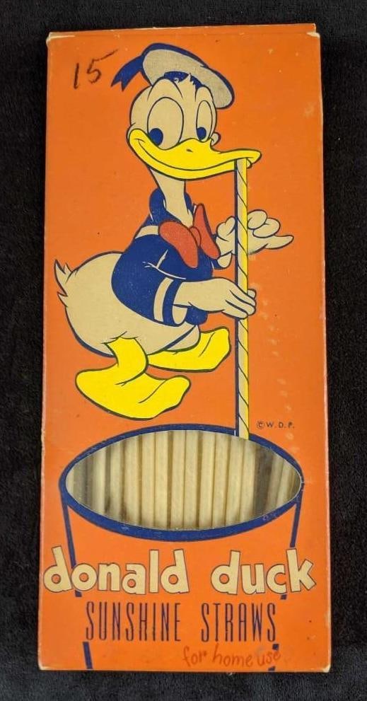 Vintage Disney Donald Duck Sunshine Straws (1 of 6)