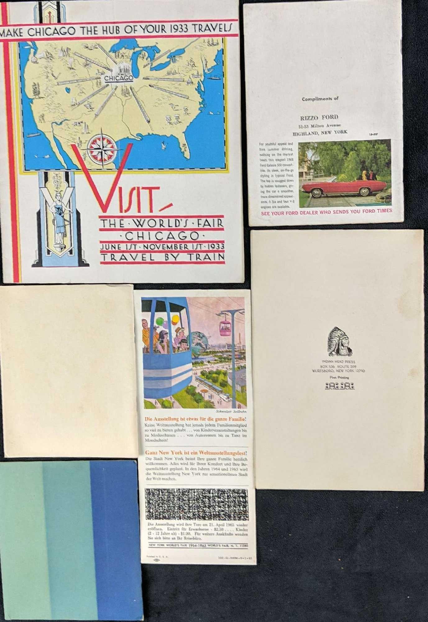 Six Vintage Worlds Fair Pamphlets New York Pabst (1 of 8)