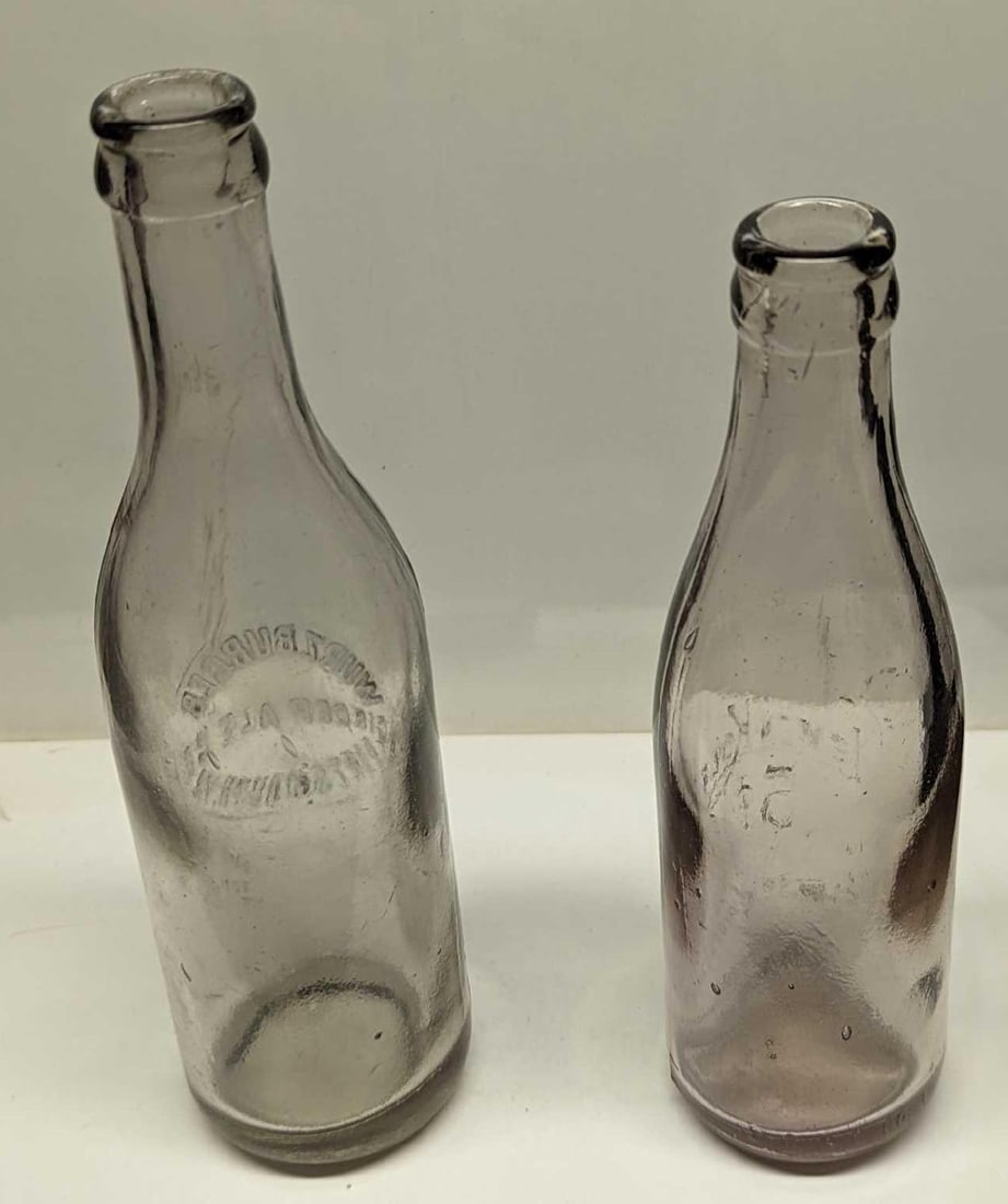 Antique Lemon Kola 5 & Wurzburger Ginger Ale Glass Bottles (1 of 8)