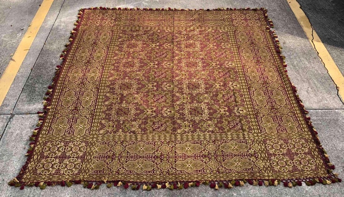 Luxury Square Table Cloth With Tassels (1 of 8)