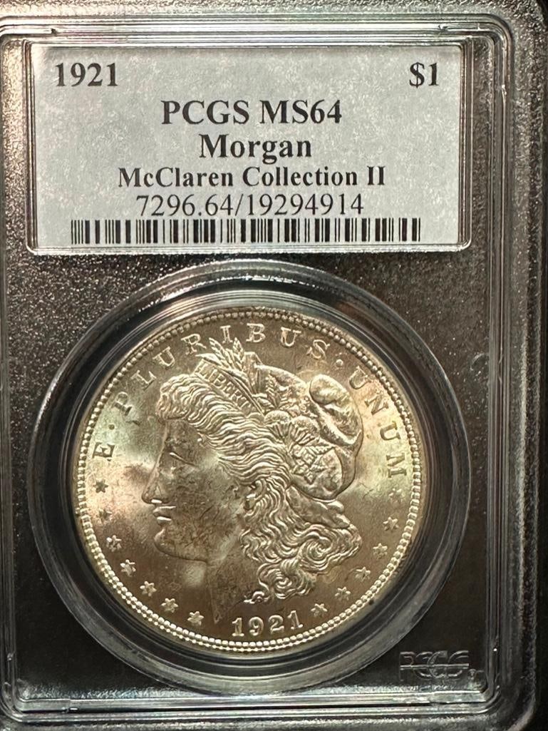 1921 P Morgan Silver Dollar - McClaren II - MS64 (1 of 2)