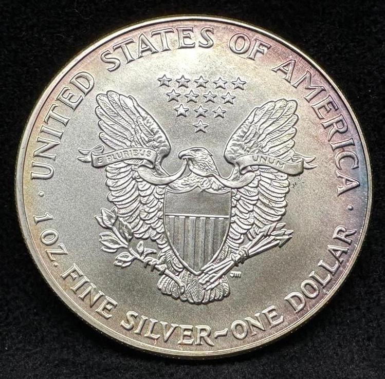 1991 US Mint .999 Fine Silver Eagle (1 of 2)